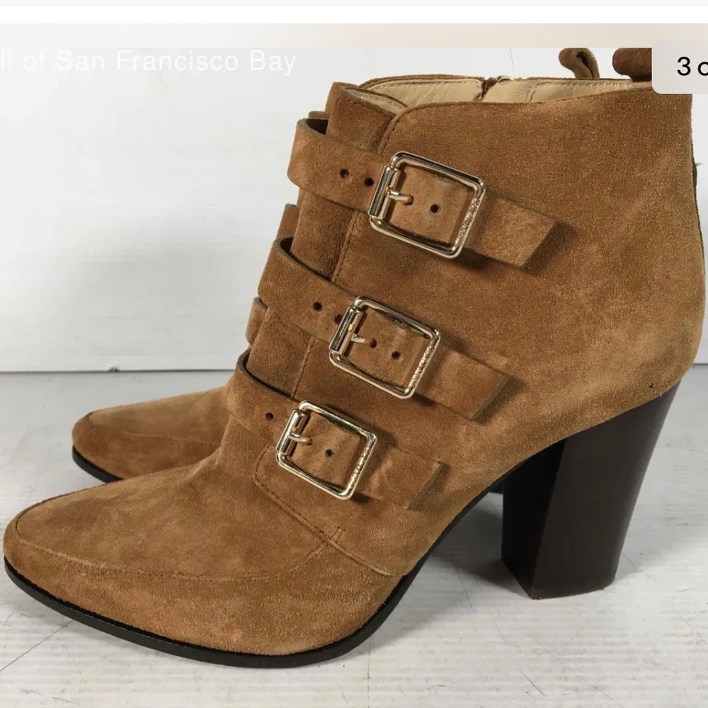 Jimmy CHOO Hutch Suede Triple Buckle Boot - Picture 3 of 8